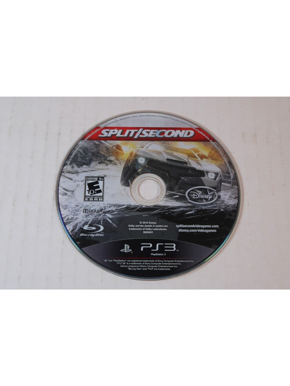 Split/Second (Sony PlayStation 3 PS3) Authentic, game only, tested/works
